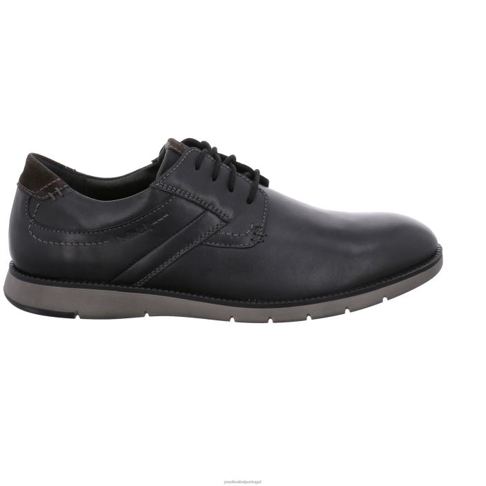 homens Josef Seibel Tyler 25 Amarrar os sapatos preto DT4BN345