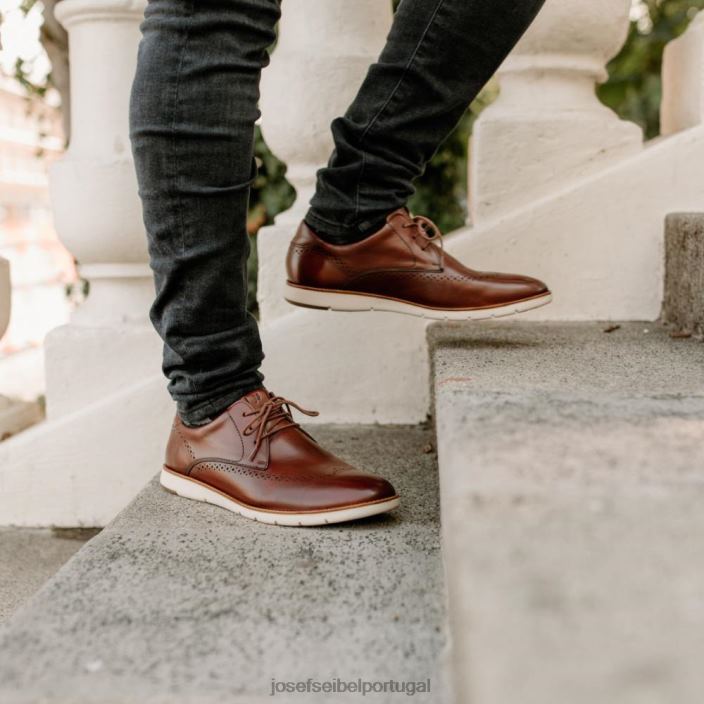 homens Josef Seibel Tyler 33 Amarrar os sapatos conhaque DT4BN281