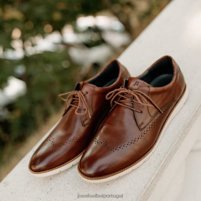 homens Josef Seibel Tyler 33 Amarrar os sapatos conhaque DT4BN281