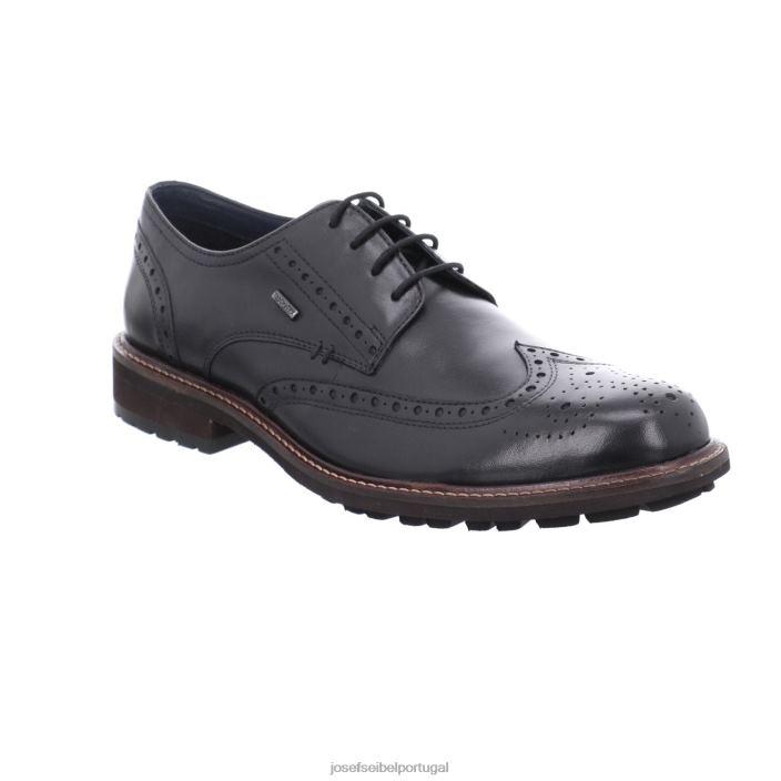 homens Josef Seibel jaspe 53 Amarrar os sapatos preto DT4BN324