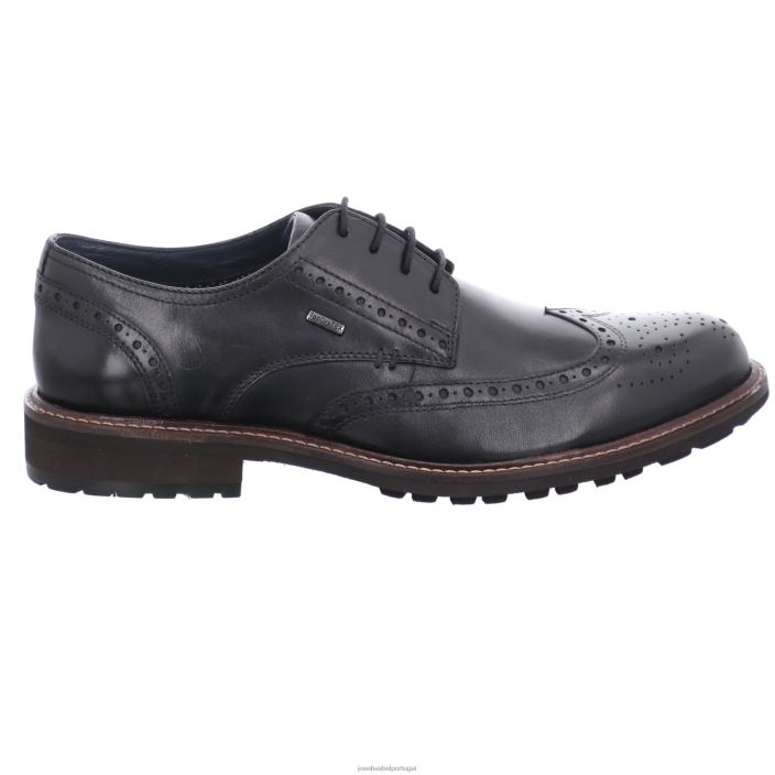 homens Josef Seibel jaspe 53 Amarrar os sapatos preto DT4BN324