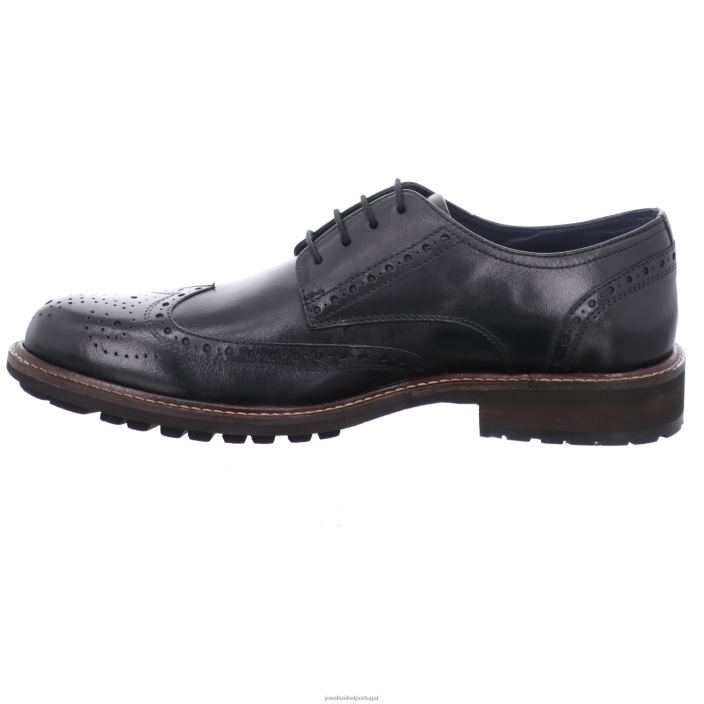 homens Josef Seibel jaspe 53 Amarrar os sapatos preto DT4BN324