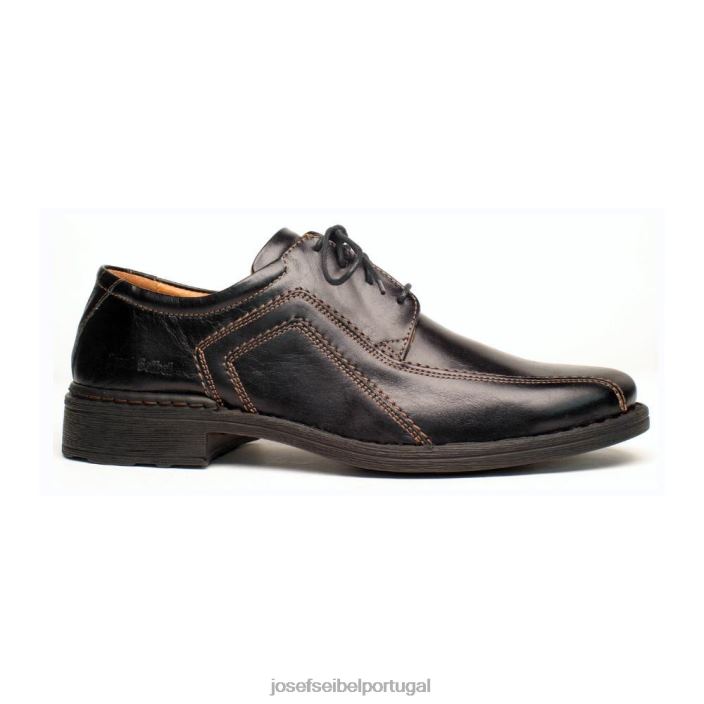 homens Josef Seibel lixadeira Amarrar os sapatos preto DT4BN344