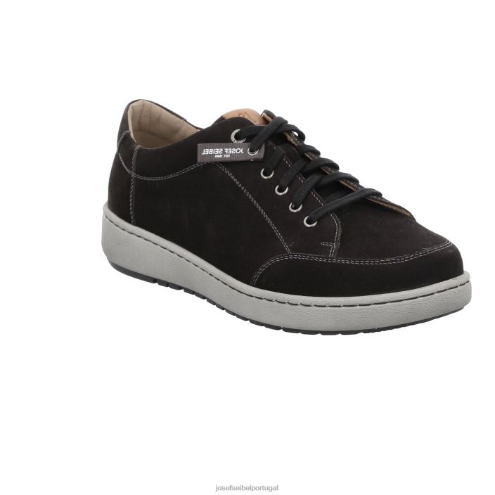 homens Josef Seibel davi 03 sapatos de academia nubuck preto DT4BN301