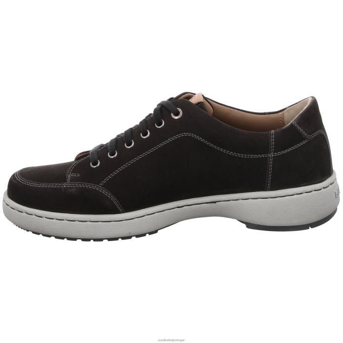 homens Josef Seibel davi 03 sapatos de academia nubuck preto DT4BN301