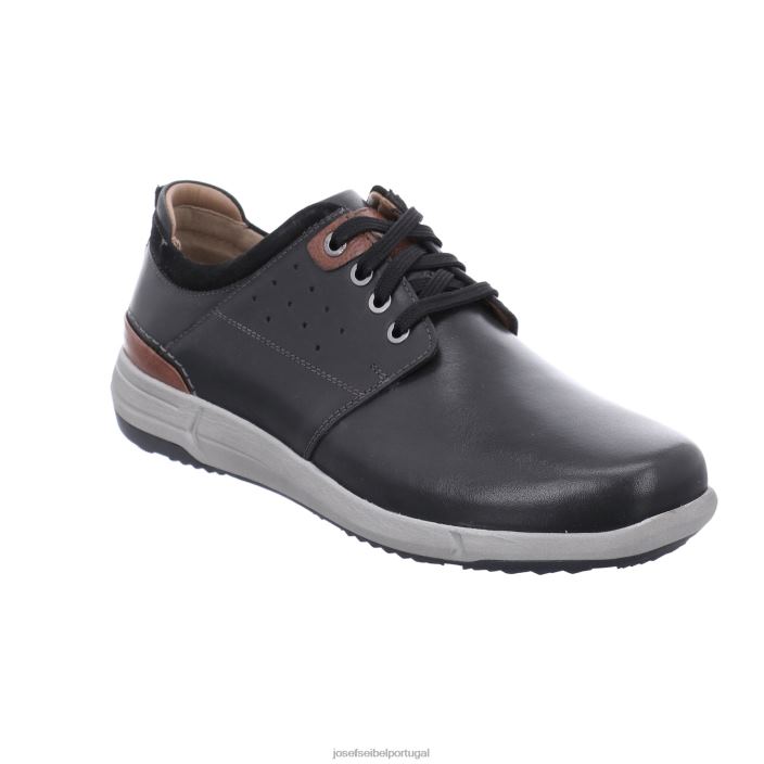 homens Josef Seibel enrico 13 sapatos de academia preto DT4BN304