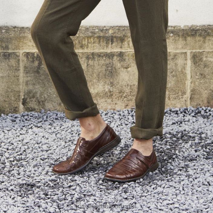 homens Josef Seibel Steven sapatos sem cadarço marrom DT4BN310