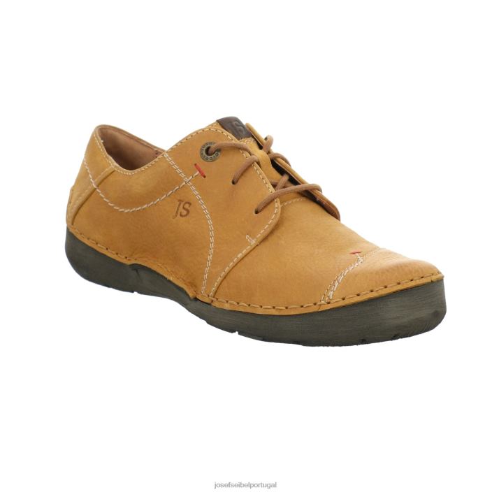 mulheres Josef Seibel fergey 20 Amarrar os sapatos Açafrão DT4BN21