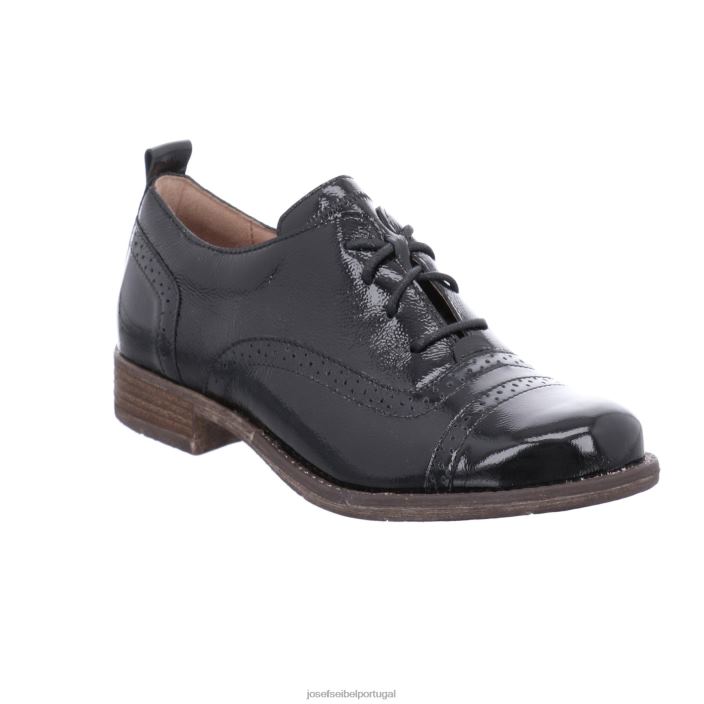 mulheres Josef Seibel siena 73 Amarrar os sapatos patente negra DT4BN184