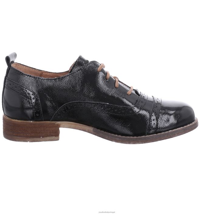 mulheres Josef Seibel siena 73 Amarrar os sapatos patente negra DT4BN184