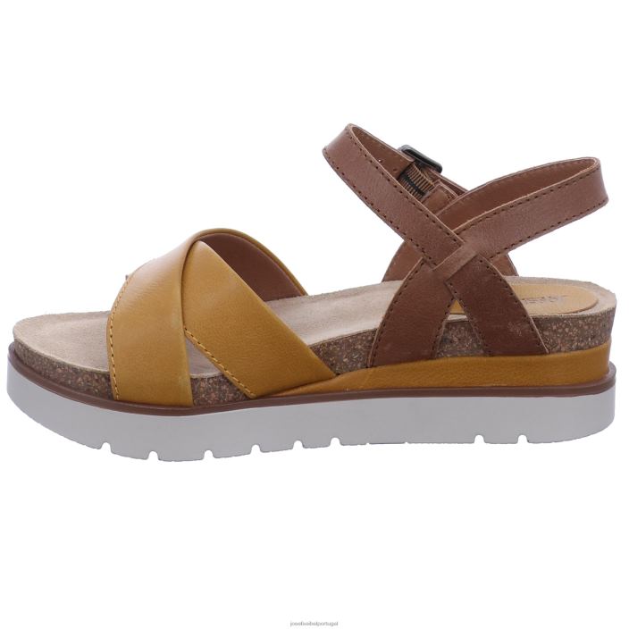 mulheres Josef Seibel limpar 10 sandálias amarelo DT4BN124