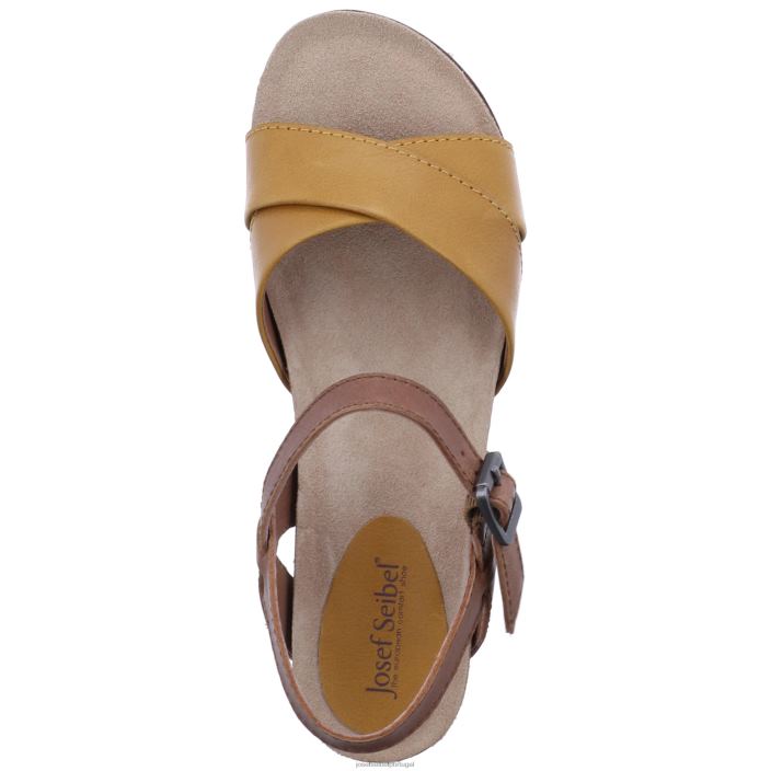 mulheres Josef Seibel limpar 10 sandálias amarelo DT4BN124