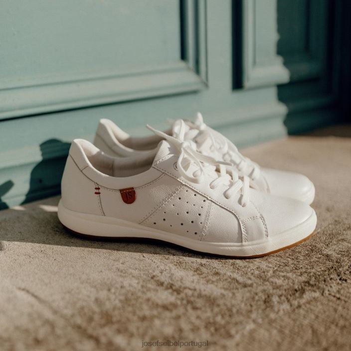 mulheres Josef Seibel cuidado 01 sapatos de academia branco DT4BN4