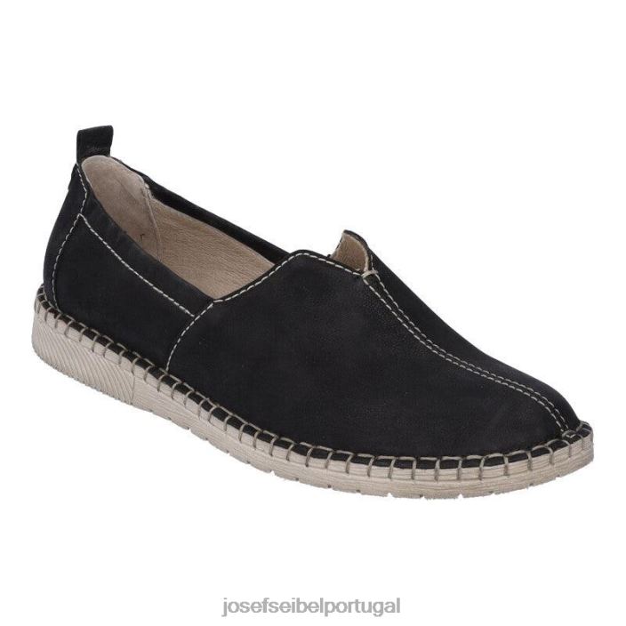 mulheres Josef Seibel amiga 38 sapatos sem cadarço preto DT4BN192