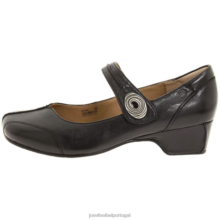 mulheres Josef Seibel cara sapatos sem cadarço preto DT4BN193