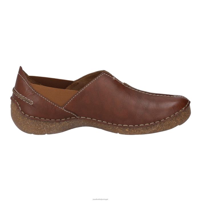 mulheres Josef Seibel fergey 69 sapatos sem cadarço conhaque DT4BN194