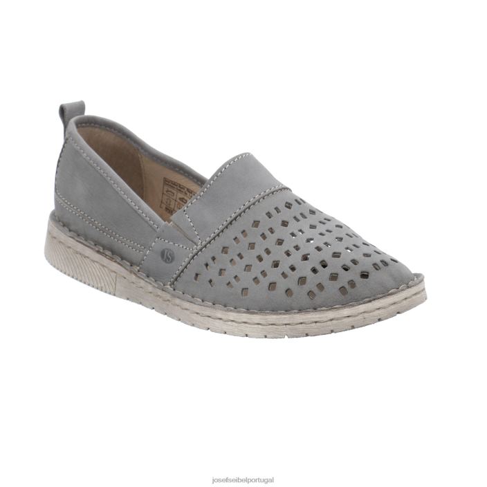 mulheres Josef Seibel namorada 27 sapatos sem cadarço cinza DT4BN189