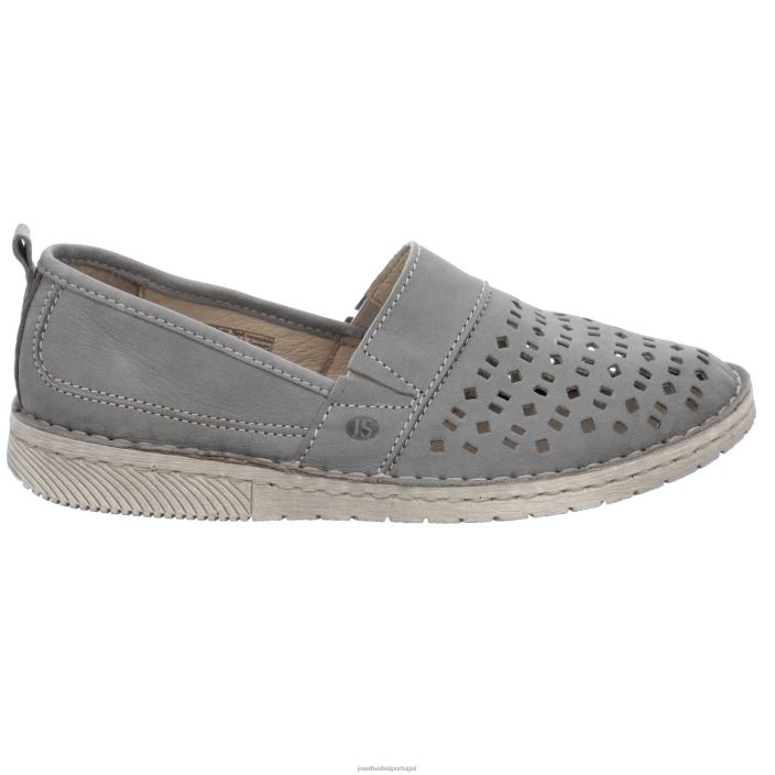mulheres Josef Seibel namorada 27 sapatos sem cadarço cinza DT4BN189