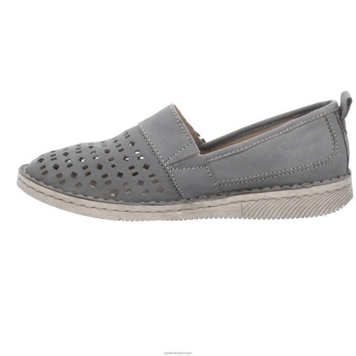 mulheres Josef Seibel namorada 27 sapatos sem cadarço cinza DT4BN189
