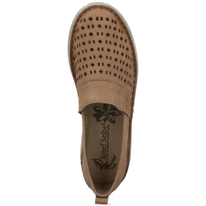 mulheres Josef Seibel namorada 27 sapatos sem cadarço creme DT4BN188