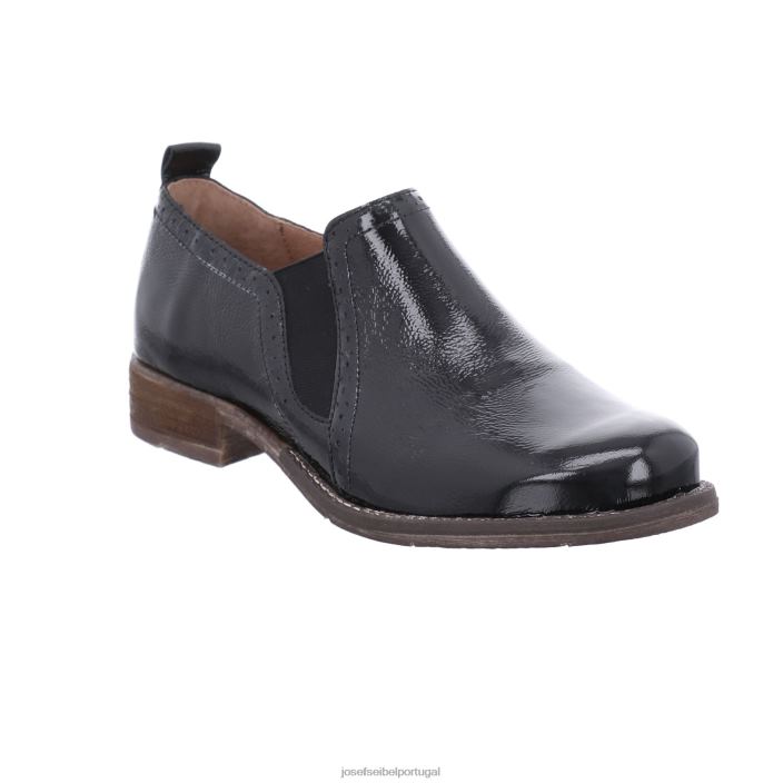 mulheres Josef Seibel siena 91 sapatos sem cadarço patente negra DT4BN178
