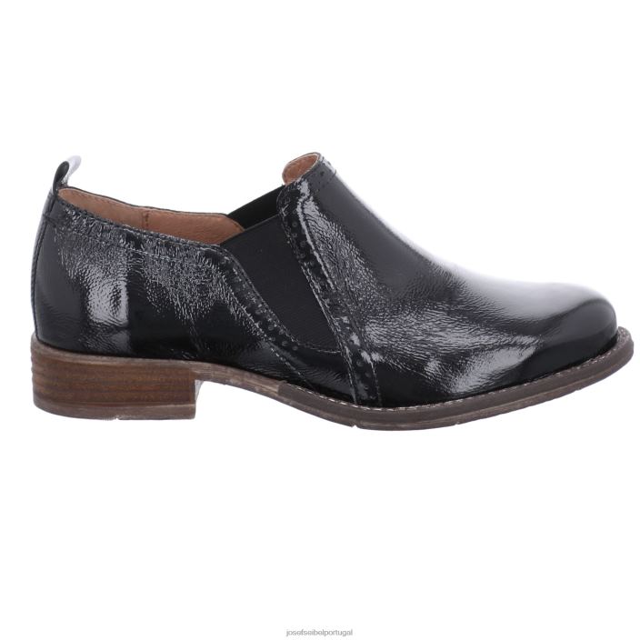 mulheres Josef Seibel siena 91 sapatos sem cadarço patente negra DT4BN178